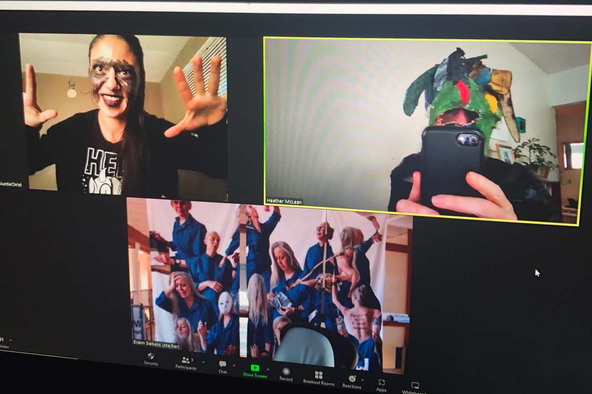 screengrab of online workshop